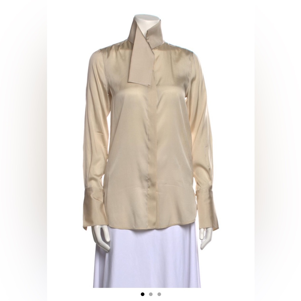 Celine sz XS/S silk shirt button down